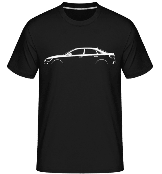 Aperçu: 'Audi A3 Sedan (8Y)' Silhouette -  T-Shirt Shirtinator homme - Noir - Devant