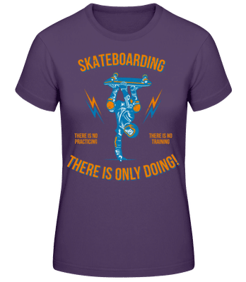 Skateboarding - Frauen T-Shirt B&C - Lila - Vorne
