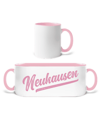 Neuhausen Swoosh - Tasse zweifarbig - Weiß / Rosa - Vorne