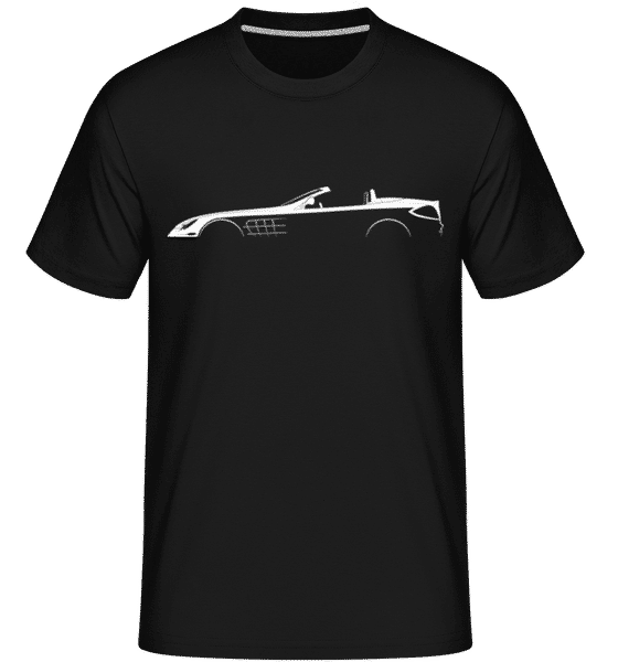 Preview: 'Mercedes-Benz SLR Roadster' Silhouette - Shirtinator Men's T-Shirt - Black - Front