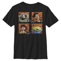 Disney - Toy Story - Skupina Halloween Four Square - Halloween - Kids T-Shirt - Black - Front