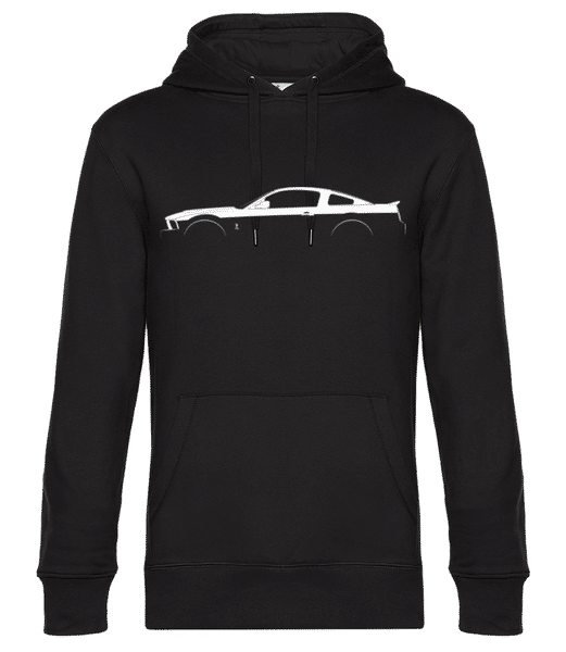 Preview: 'Ford Shelby GT500 (2007)' Silhouette - Men’s Standard Hoodie - Black - Front