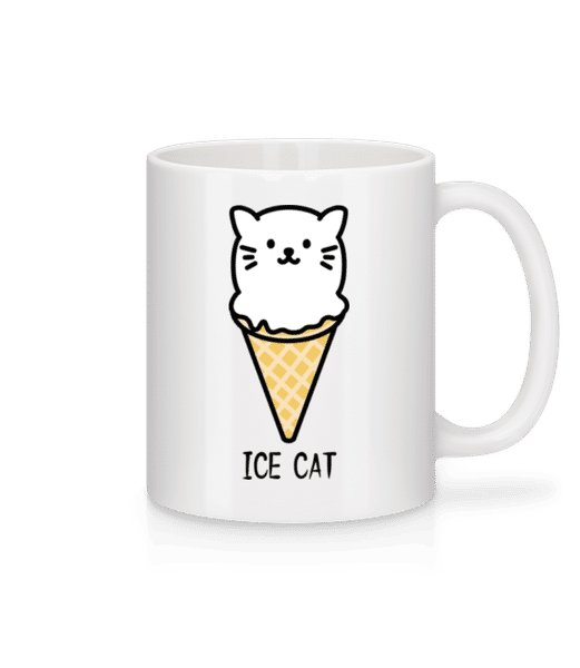 Aperçu: Ice Cat - Mug en céramique blanc - Blanc - Devant