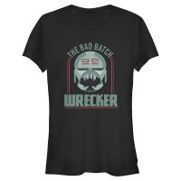 Star Wars - The Clone Wars - Wrecker Bad Batch Badge - Mujeres Camiseta - Negro - delante