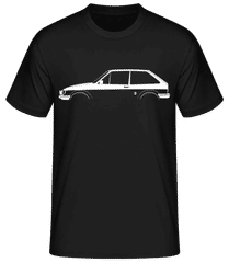 'Ford Fiesta XR2 Mk II' Silhouette · Pánske basic tričko
