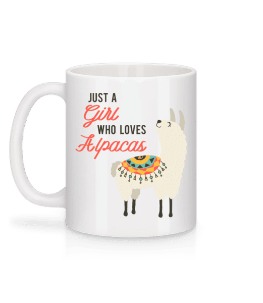 Vorschau: Just A Girl Who Loves Alpacas - Tasse - Weiß - Hinten