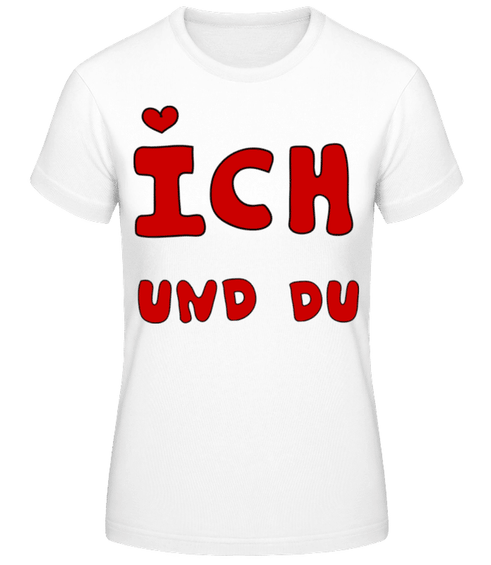 Vorschau: Ich Und Du - Frauen T-Shirt B&C - Weiß - Vorne