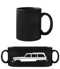 'Jeep Wagoneer (SJ)' Silhouette · Schwarze Tasse