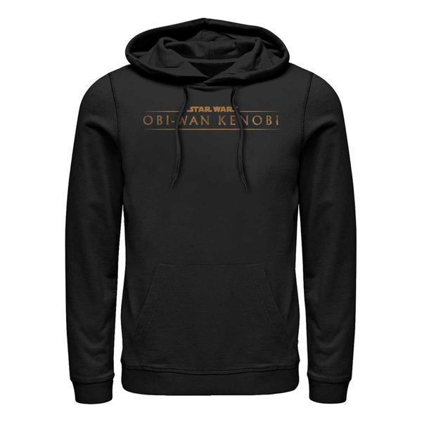 Aperçu: Star Wars - Obi-Wan Kenobi - Logo Gold - Unisex Sweat à capuche - Noir - Devant