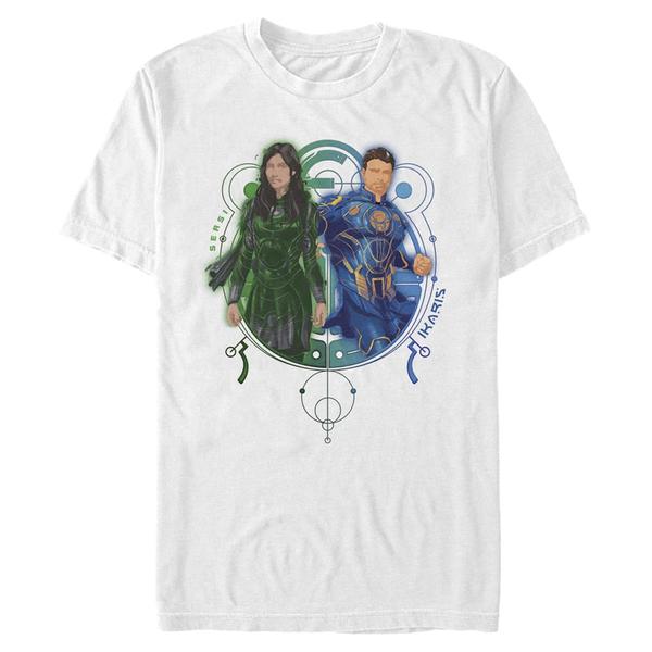 Aperçu: Marvel - Eternals - Duo Sersi Ikaris - Homme T-shirt - Blanc - Devant