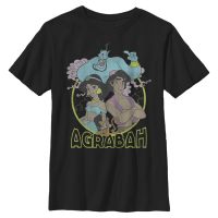 Disney - Aladdin - Skupina Grunge Agrabah - Kinder T-Shirt - Schwarz - Vorne
