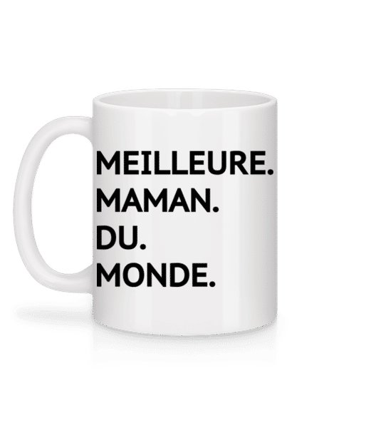 Aperçu: Meilleure Maman Du Monde - Mug en céramique blanc - Blanc - Derrière