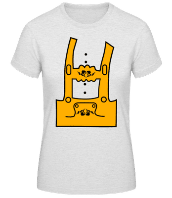 Lederhosen - Frauen T-Shirt B&C - Grau meliert - Vorne
