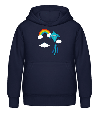 Dragon de vol - Sweat à capuche Enfant - Bleu marine - Devant
