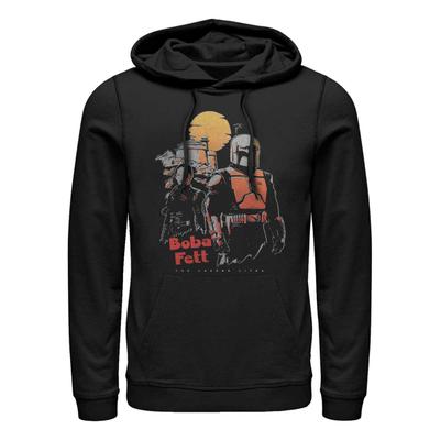 Star Wars - Book of Boba Fett - Boba Fett Sunset Boba - Unisex Mikiny s kapucí - Černá - Napřed