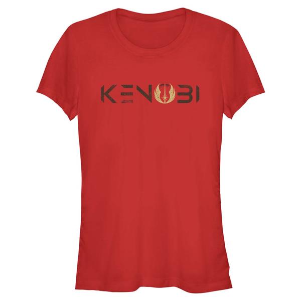 Aperçu: Star Wars - Obi-Wan Kenobi - Obi-Wan Kenobi Kenobi Logo - Femme T-shirt - Rouge - Devant