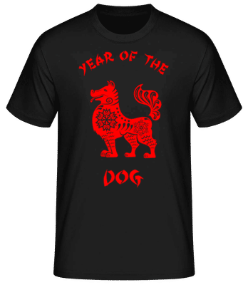 Chinese Zodiac Year Of The Dog - T-shirt standard Homme - Noir - Devant