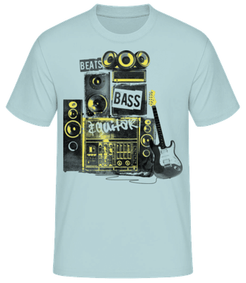 Beat Bass And Guitar - T-shirt homme B&C - Menthe verte - Devant