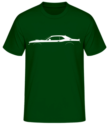 'Dodge Challenger 392 SPS' Silhouette - Men's Basic T-Shirt - Bottle green - Front