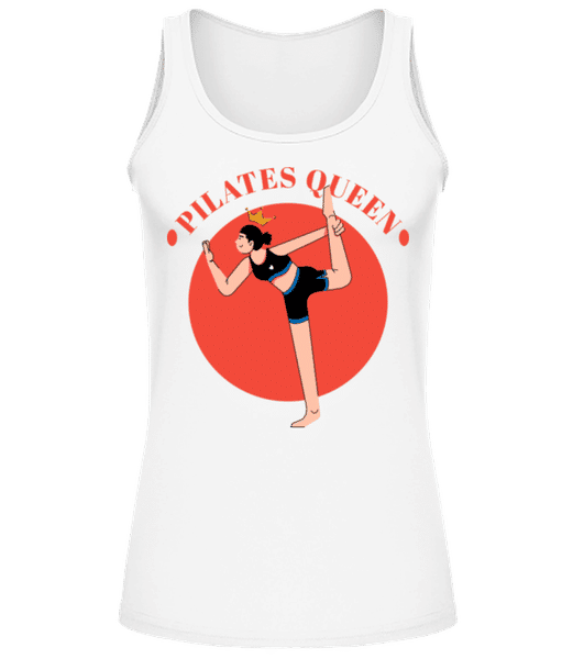Aperçu: Pilates Queen - Débardeur Femme - Blanc - Devant