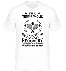 I'm A Tennisaholic Wreath ·  Shirtinator Men's T-Shirt