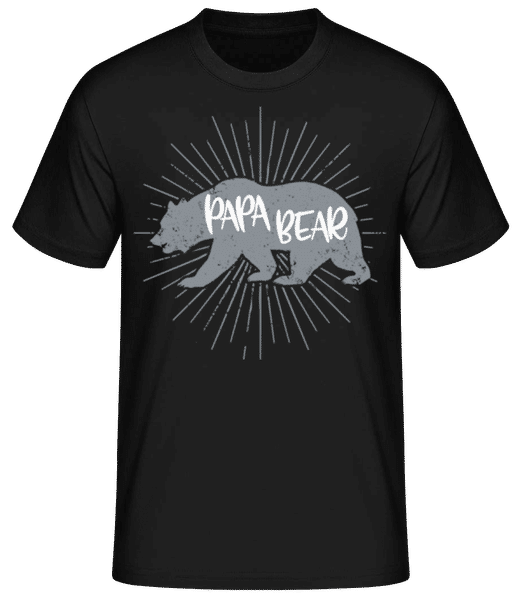 Aperçu: Papa Bear - T-shirt standard Homme - Noir - Devant