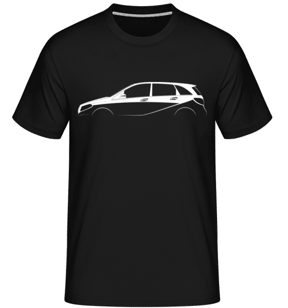 Aperçu: 'Mercedes-Benz B-Class W246' Silhouette -  T-Shirt Shirtinator homme - Noir - Devant