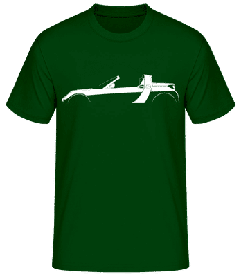 'Smart Roadster' Silhouette - Men's Basic T-Shirt - Bottle green - Front