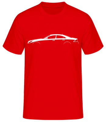 'Mercedes CLS C219' Silhouette - T-shirt standard Homme - Rouge - Devant