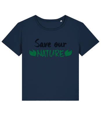 Save Our Nature - Camiseta bio mujer Stanley Stella 2.0 - Marino - delante
