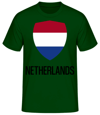 Netherlands - Pánske basic tričko - Bottle green - Predné