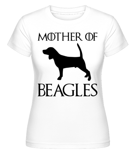 Aperçu: Mother Of Beagles -  T-shirt Shirtinator femme - Blanc - Devant