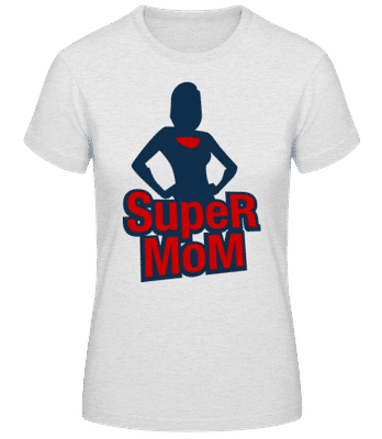 Super Mom Icon - Dámske basic tričko - Melírovo šedá - Predné