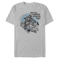 Star Wars - The Mandalorian - Mandalorian We Mobbin - Men's T-Shirt - ash_grey - Front