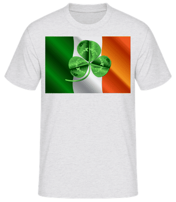 Irish Flag - Men's Basic T-Shirt - Heather grey - Front