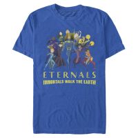 Marvel - Les Éternels - Gruppe - Männer T-Shirt - Royalblau - Vorne