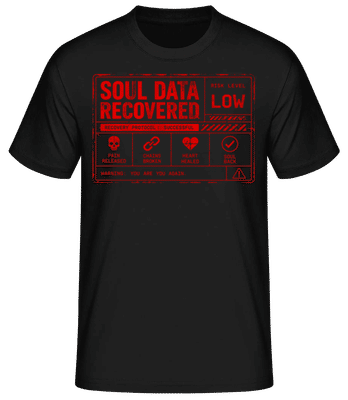 Soul Data Recovered - Männer T-Shirt B&C - Schwarz - Vorne