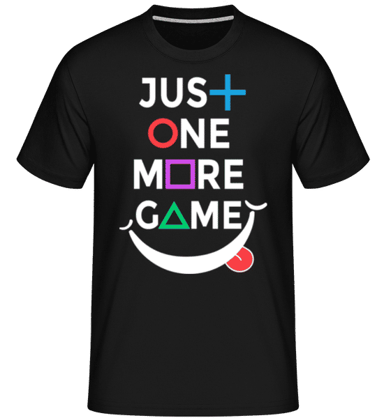 Preview: Just One More Game -  Shirtinator Men's T-Shirt - Black - Front