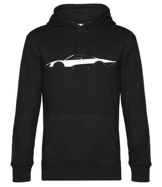 'McLaren Speedtail' Silhouette - Sweat à capuche premium Unisexe - Noir - Devant