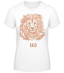 Scribble Style Zodiac Sign Leo · Frauen Basic T-Shirt