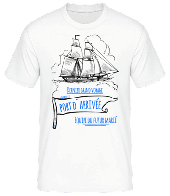 Le Port D`Arrivée - T-shirt standard Homme - Blanc - Devant