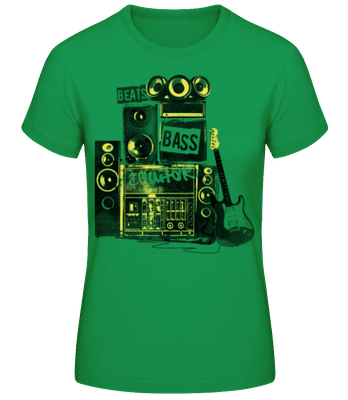Beat Bass And Guitar - T-shirt femme B&C - Vert irlandais - Devant