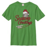 Marvel - Guardianes de la Galaxia - Rocket Hidden - Navidad - Niños Camiseta - Verde irlandés - delante