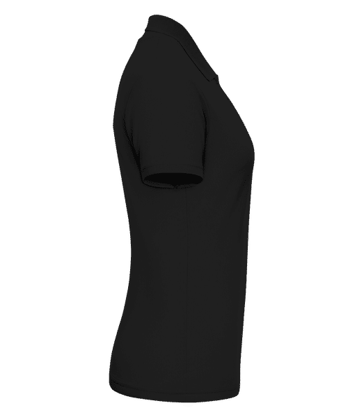 Aperçu: Queen Of The Green - Polo en piqué fin pour femmes - Noir - Droit