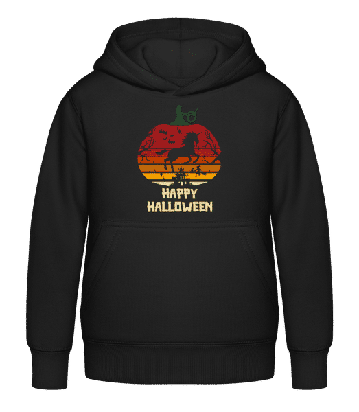 Aperçu: Happy Halloween - Sweat à capuche Enfant - Noir - Devant