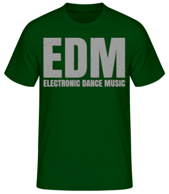 EDM Electronic Dance Music - T-shirt standard Homme - Vert bouteille - Devant