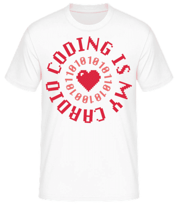 Coding Is My Cardio - T-shirt standard Homme - Blanc - Devant