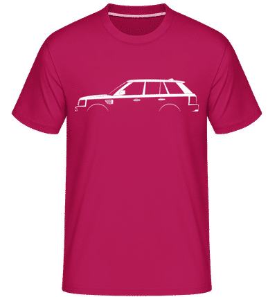 'Range Rover Sport (2005)' Silhouette - Shirtinator Men's T-Shirt - Magenta - Front
