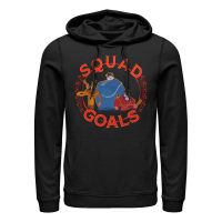 Disney - Mulan - Skupina Squad Goals - Unisex Mikiny s kapucí - Černá - Napřed