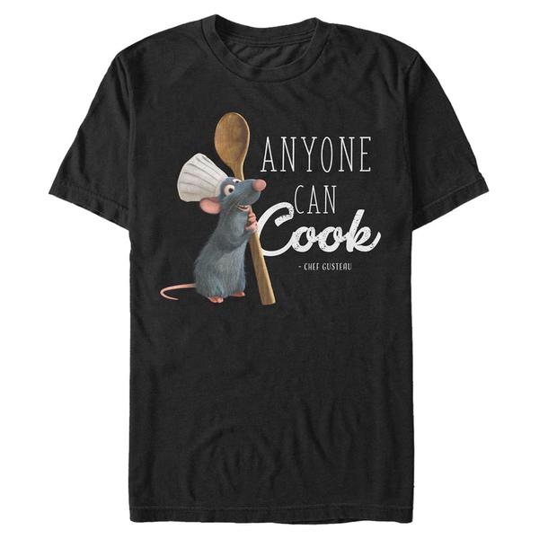 Aperçu: Pixar - Ratatouille - Remy Fresh Cook - Homme T-shirt - Noir - Devant
